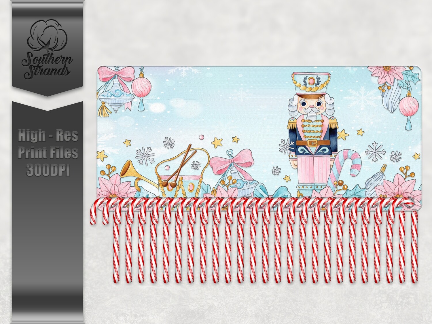 Countdown To Christmas Candy Cane Board 3 - 18x8 - Add Your Own Personalization | DIGITAL DESIGN