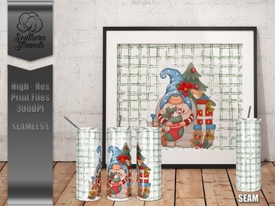 AAP EXCLUSIVE - Gnome For Christmas 20oz Tumbler | SEAMLESS | DIGITAL DESIGN