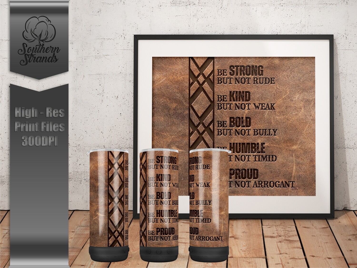 Strong, Kind, Bold, Humble, Proud 20oz Tumbler | DIGITAL DESIGN