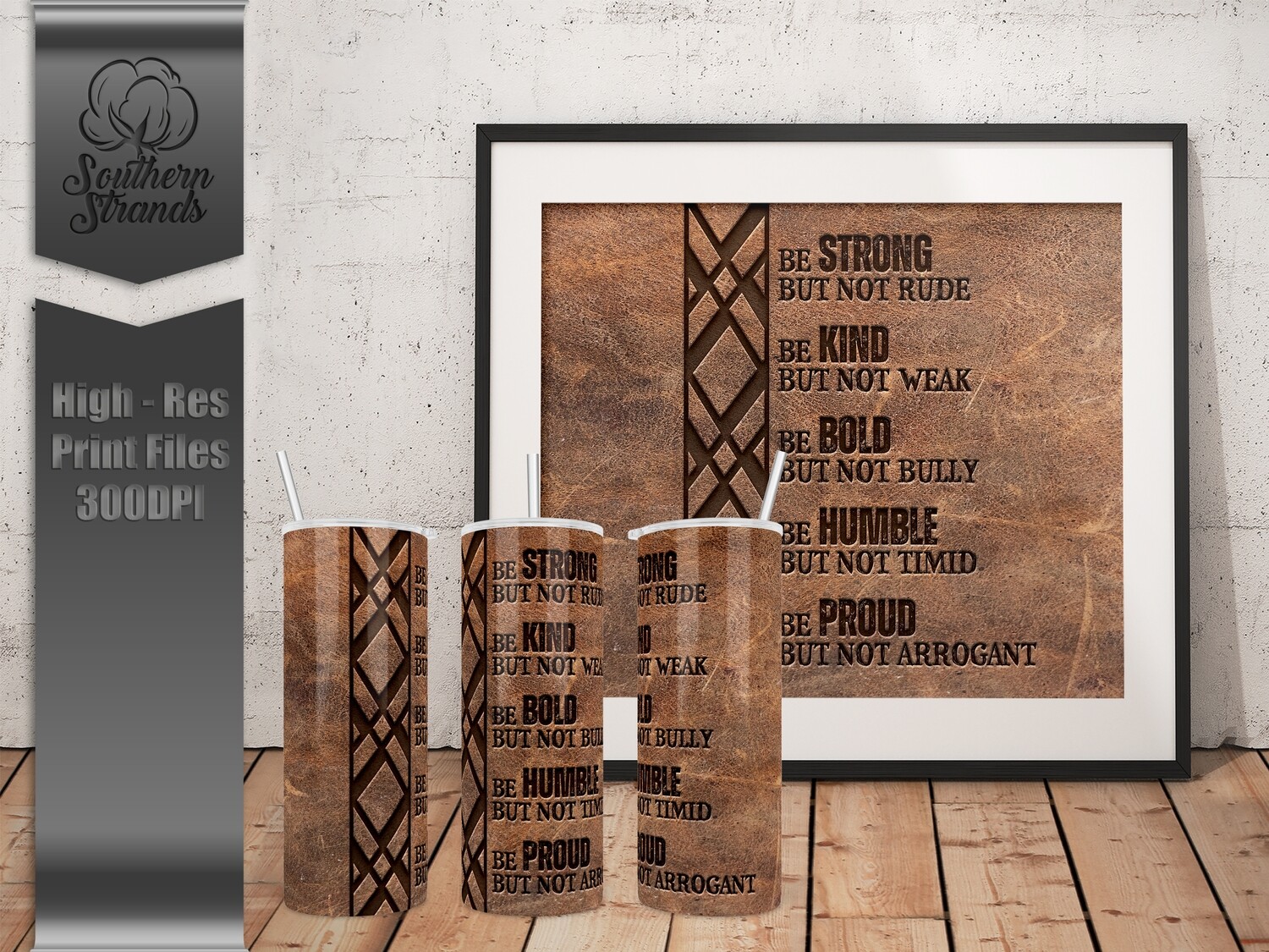 Strong, Kind, Bold, Humble, Proud 30oz Fatty Tumbler | DIGITAL DESIGN