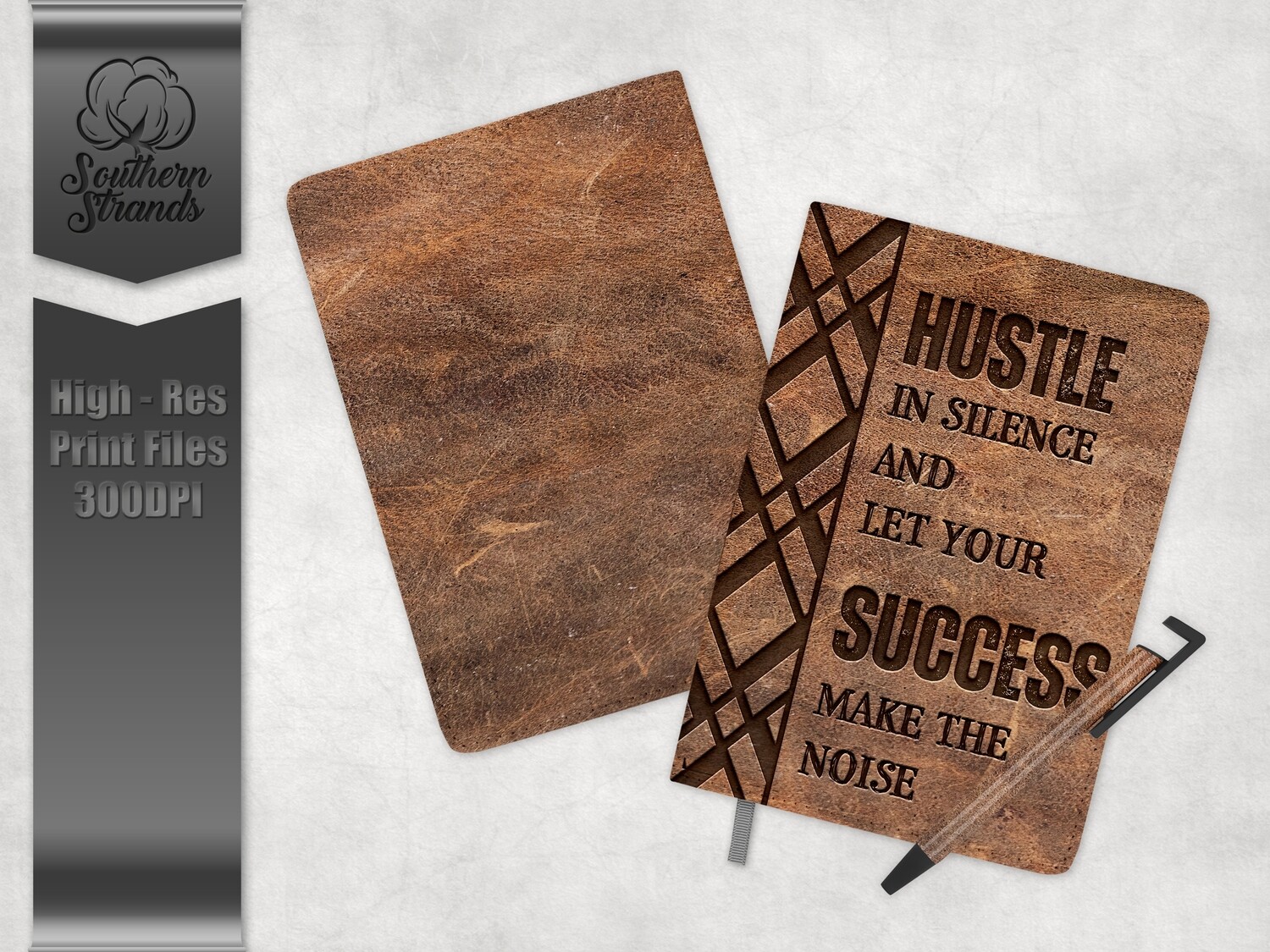 Hustle Success Full Wrap Journal and Pen Set | 3 sizes