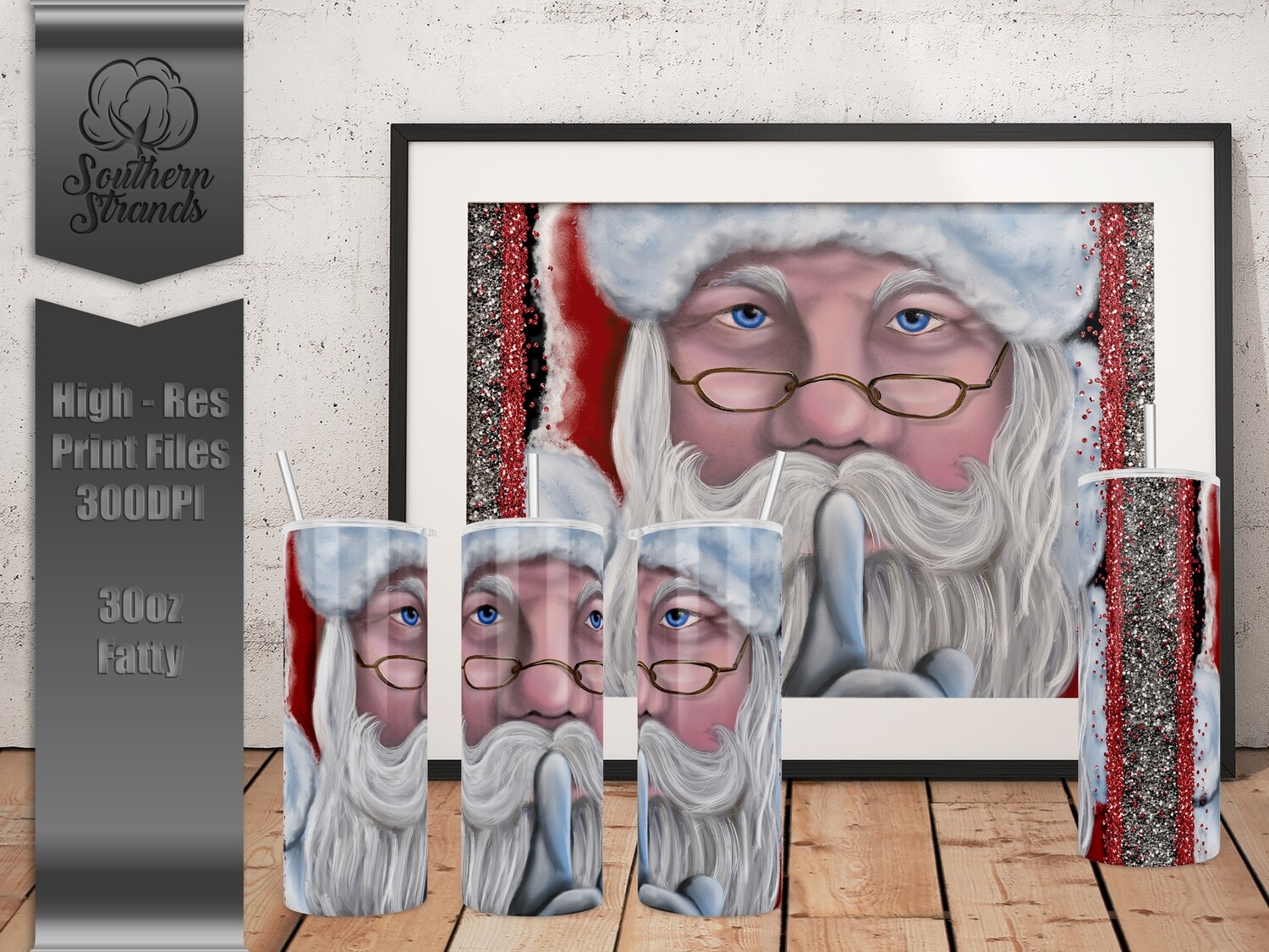 Santa&#39;s Secret 30oz Fatty Tumbler | DIGITAL DESIGN