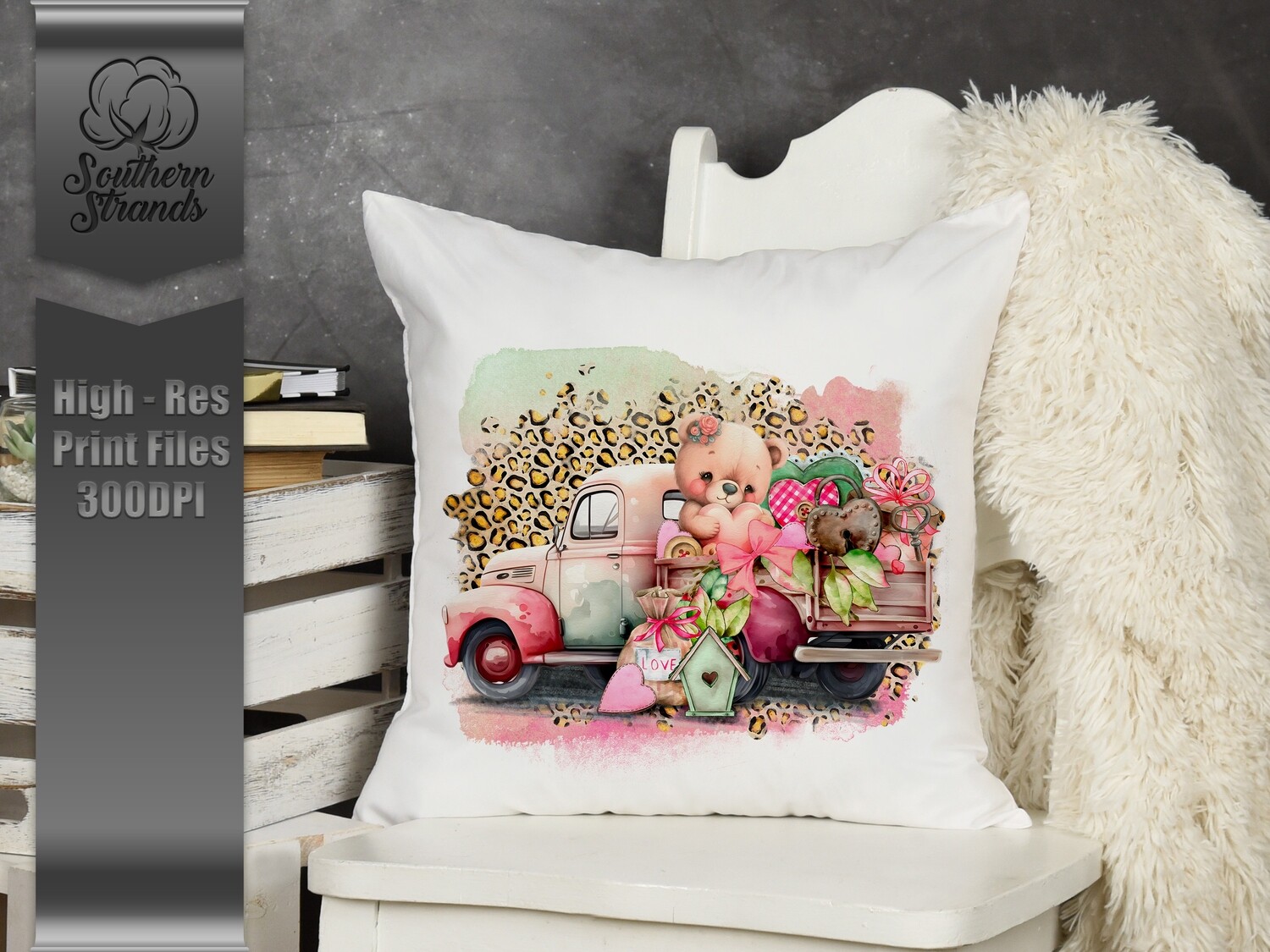 AAP EXCLUSIVE | Valentine Teddy Bear Truck |  DIGITAL DESIGN