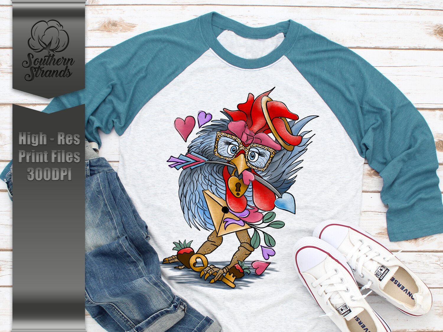 Crazy Valentine Chicken |  DIGITAL DESIGN