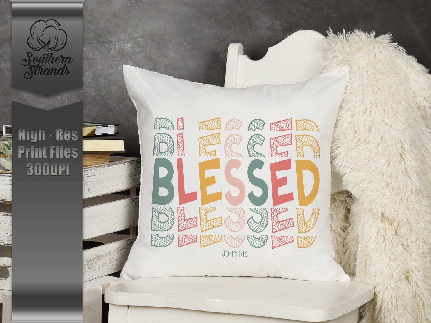 FAITHful Affirmations - Color Scheme Two - 24 Design Bundle |  DIGITAL DESIGN