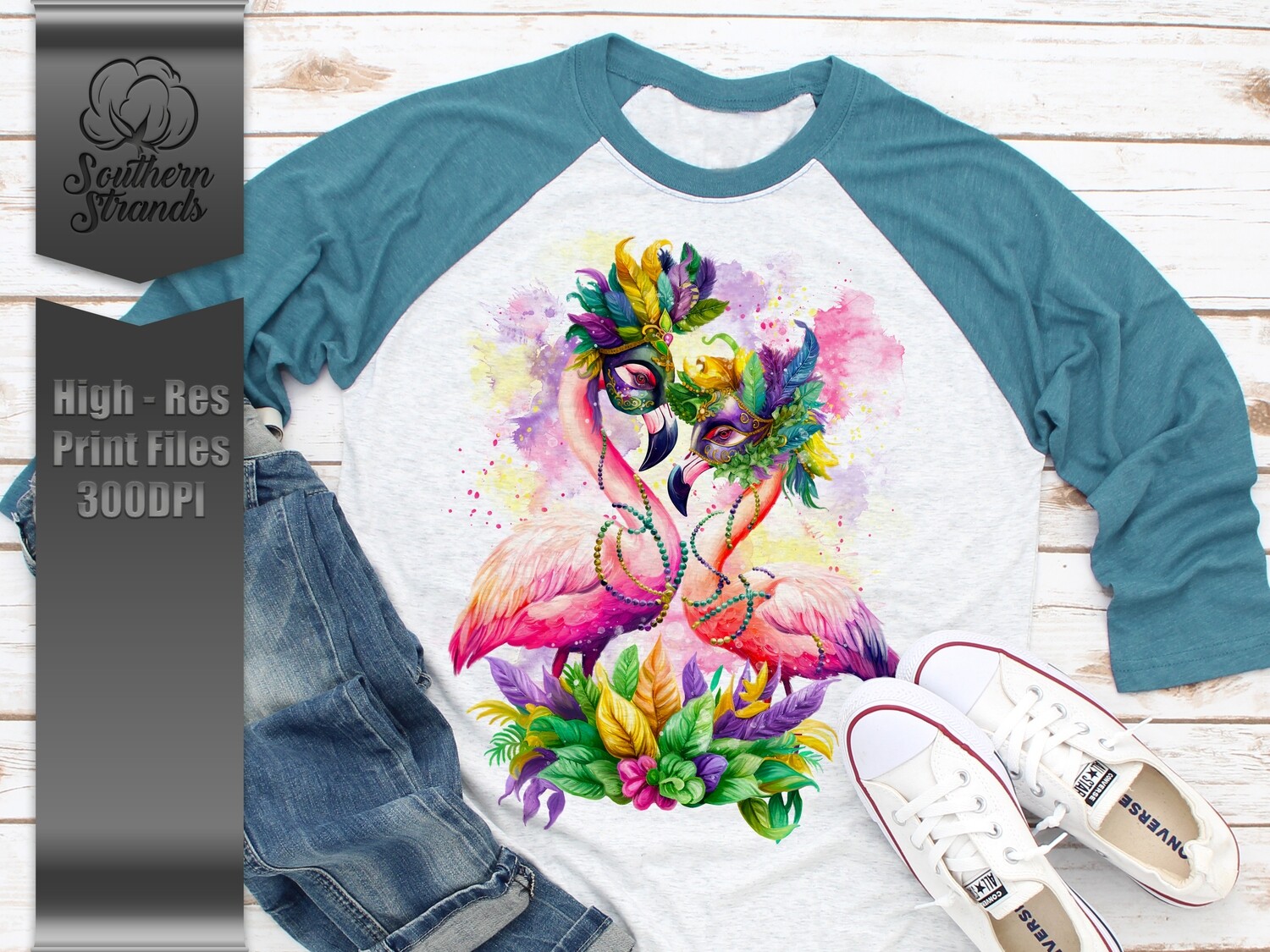 Flamingo Mardi Party-NO TEXT |  DIGITAL DESIGN