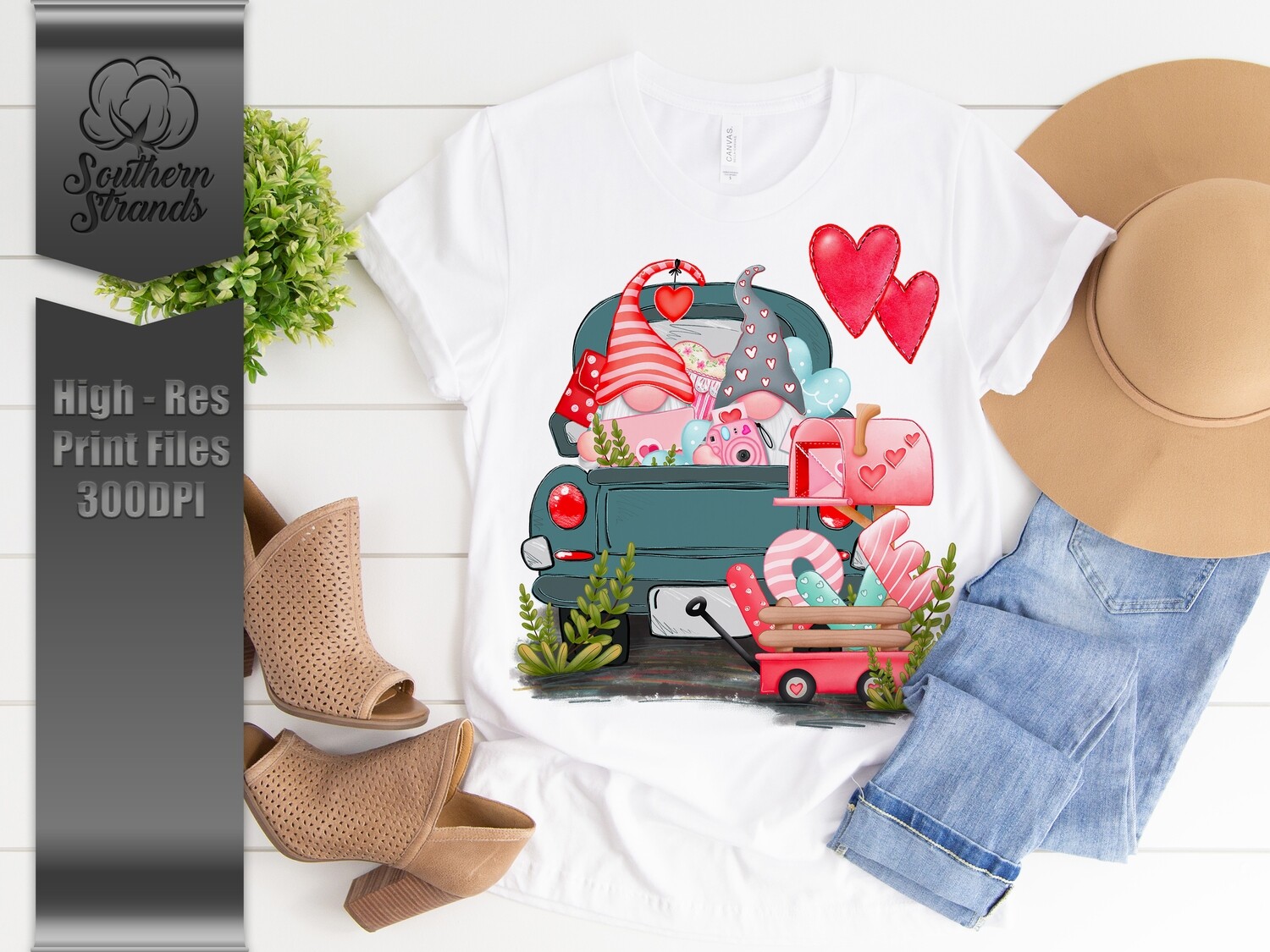 Valentines Gnome Truck |  DIGITAL DESIGN