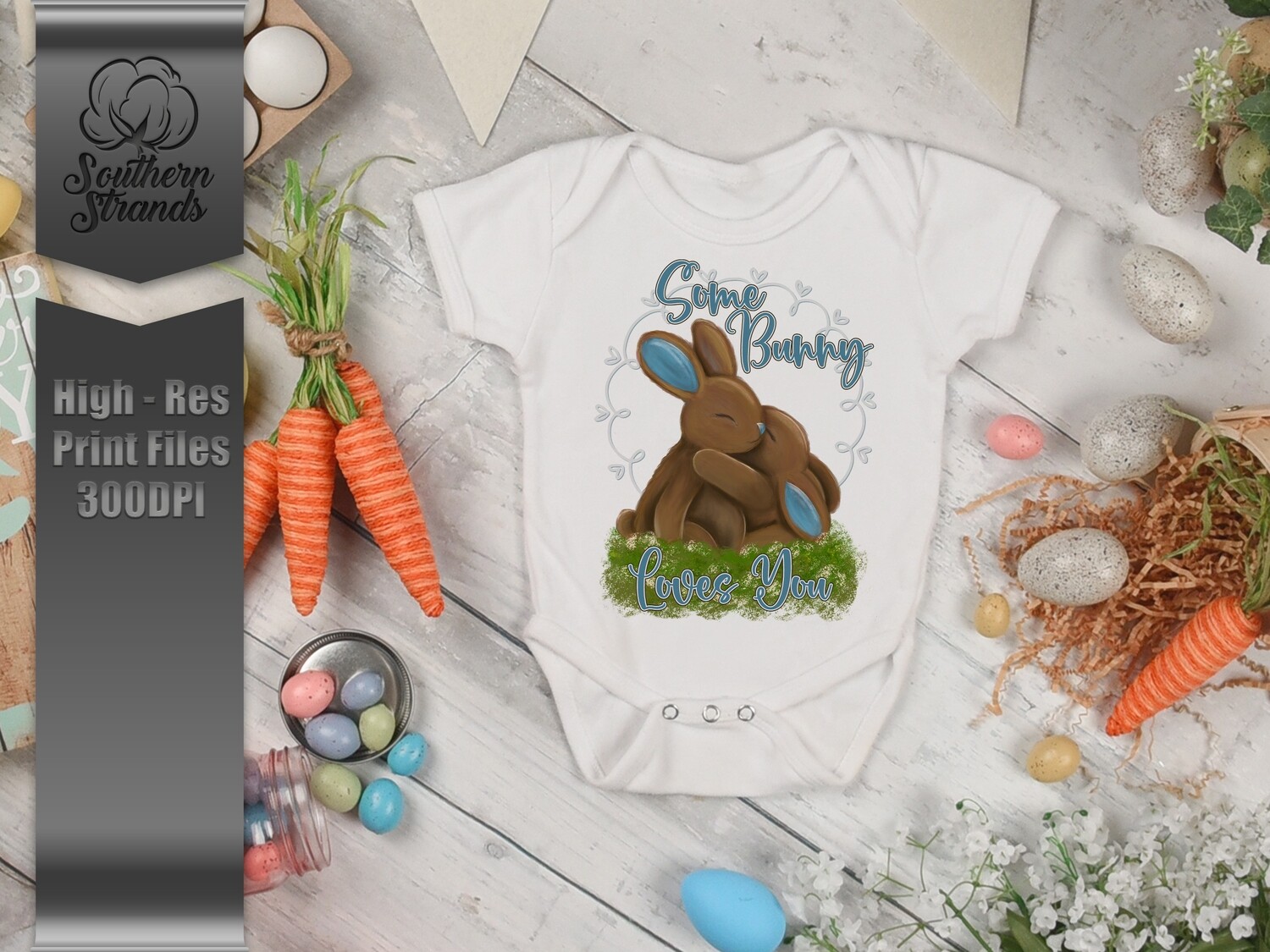 Some Bunny Loves You - Blue |  DIGITAL DESIGN