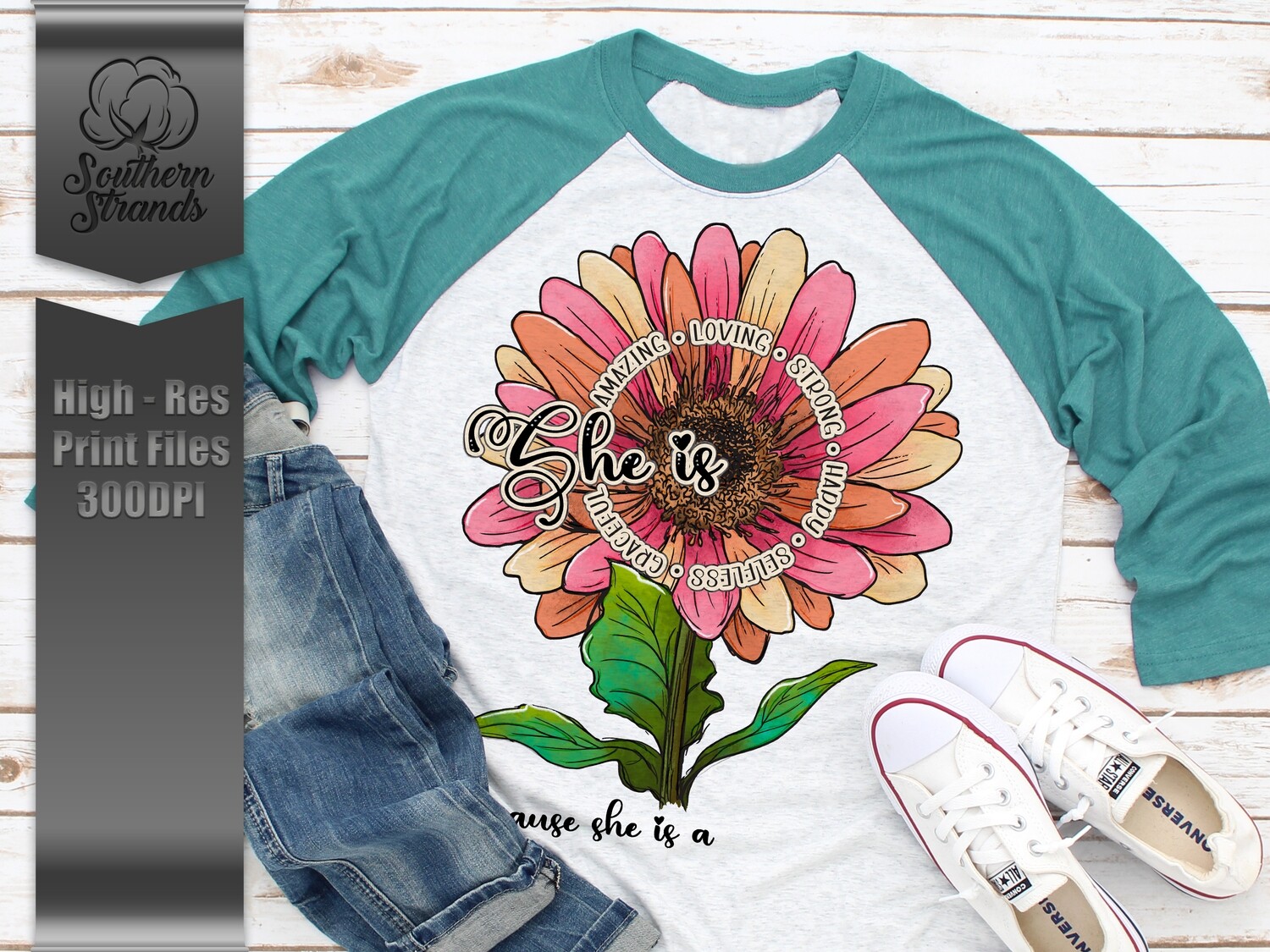 Because She Is - ADD YOUR OWN TITLE |  DIGITAL DESIGN