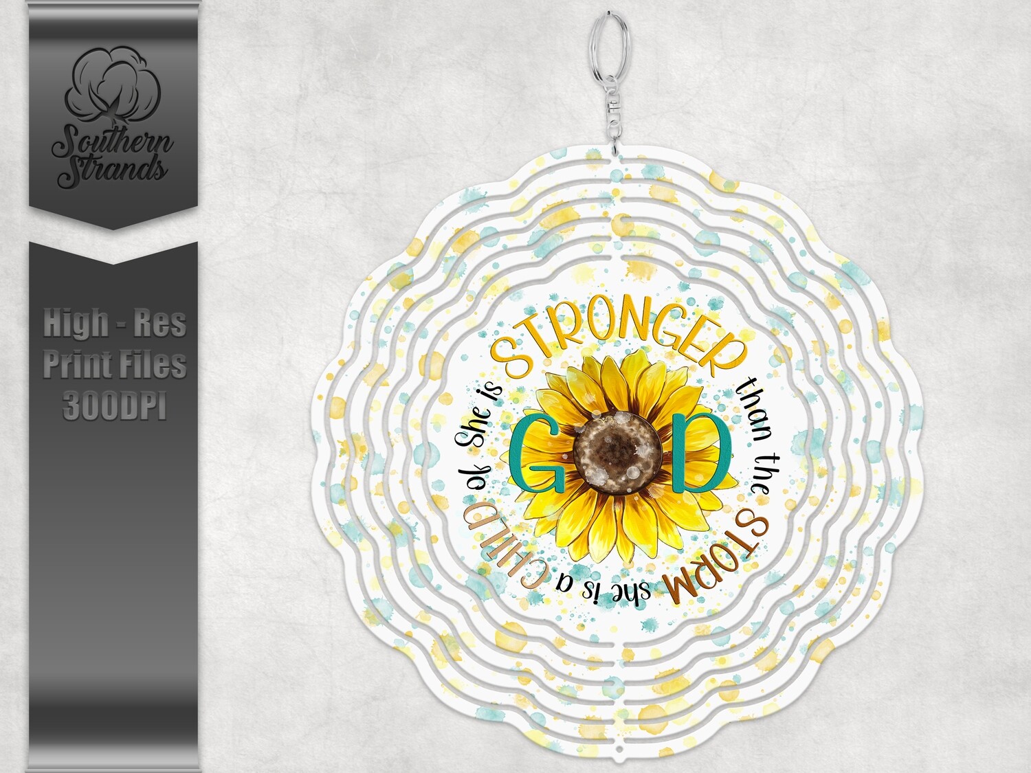 Stronger Than The Storm - Child Of God - Wind Spinner | DIGITAL DESIGN