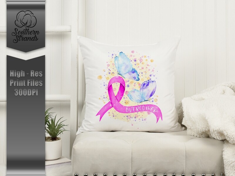 Overcomer Ribbon - Pink |  DIGITAL DESIGN