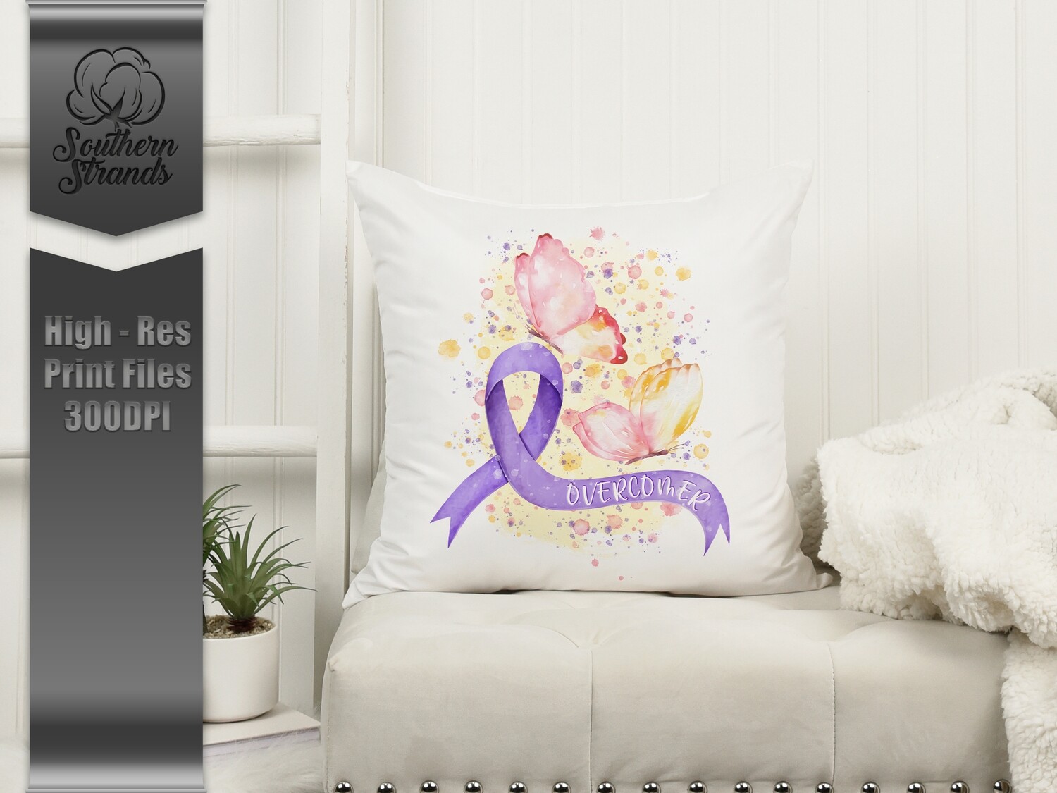Overcomer Ribbon - Purple |  DIGITAL DESIGN