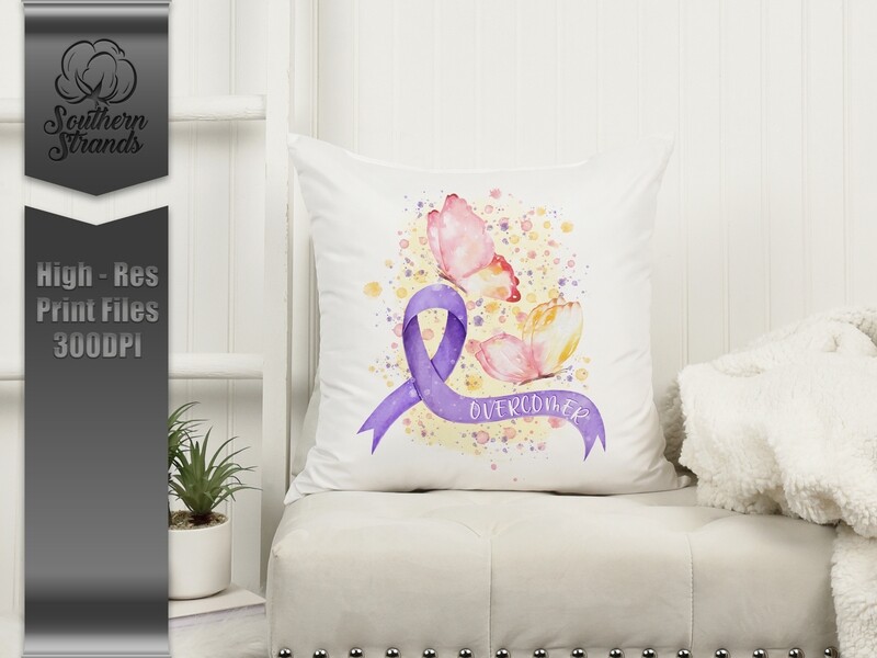 Overcomer Ribbon - Purple |  DIGITAL DESIGN