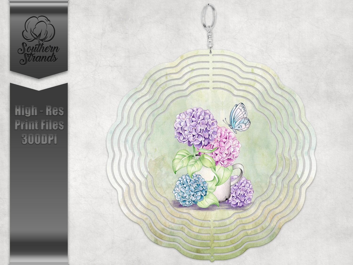 Spring Hydrangeas - Wind Spinner | DIGITAL DESIGN