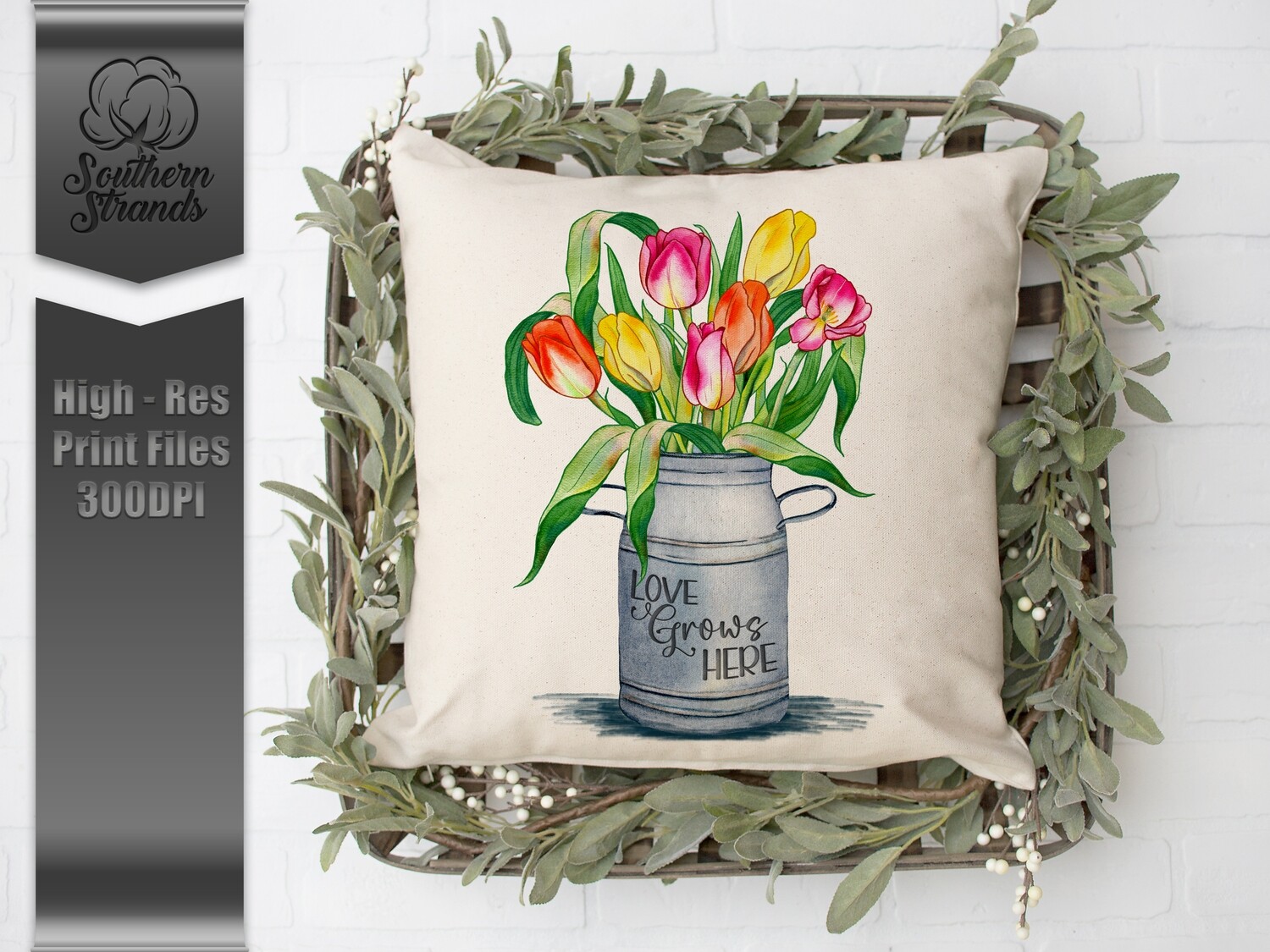 Love Grows Here - Tulips |  DIGITAL DESIGN