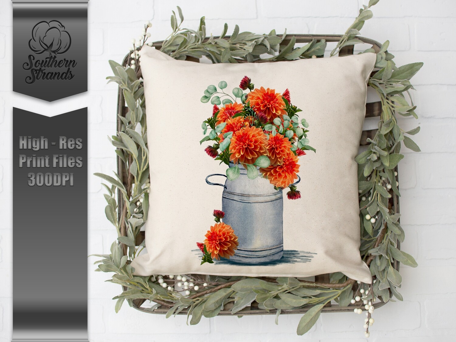 Love Grows Here - No Text - Dahlias |  DIGITAL DESIGN