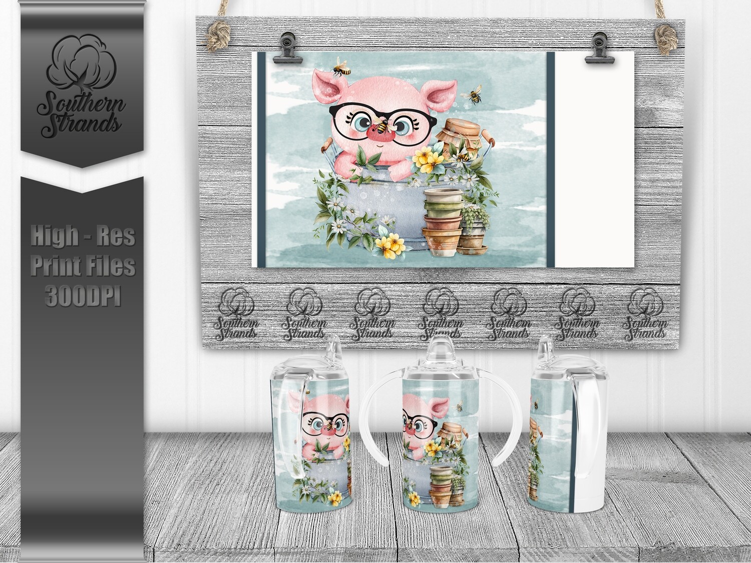 BEE Content 12oz Sippy/Straw Lid | DIGITAL DESIGN