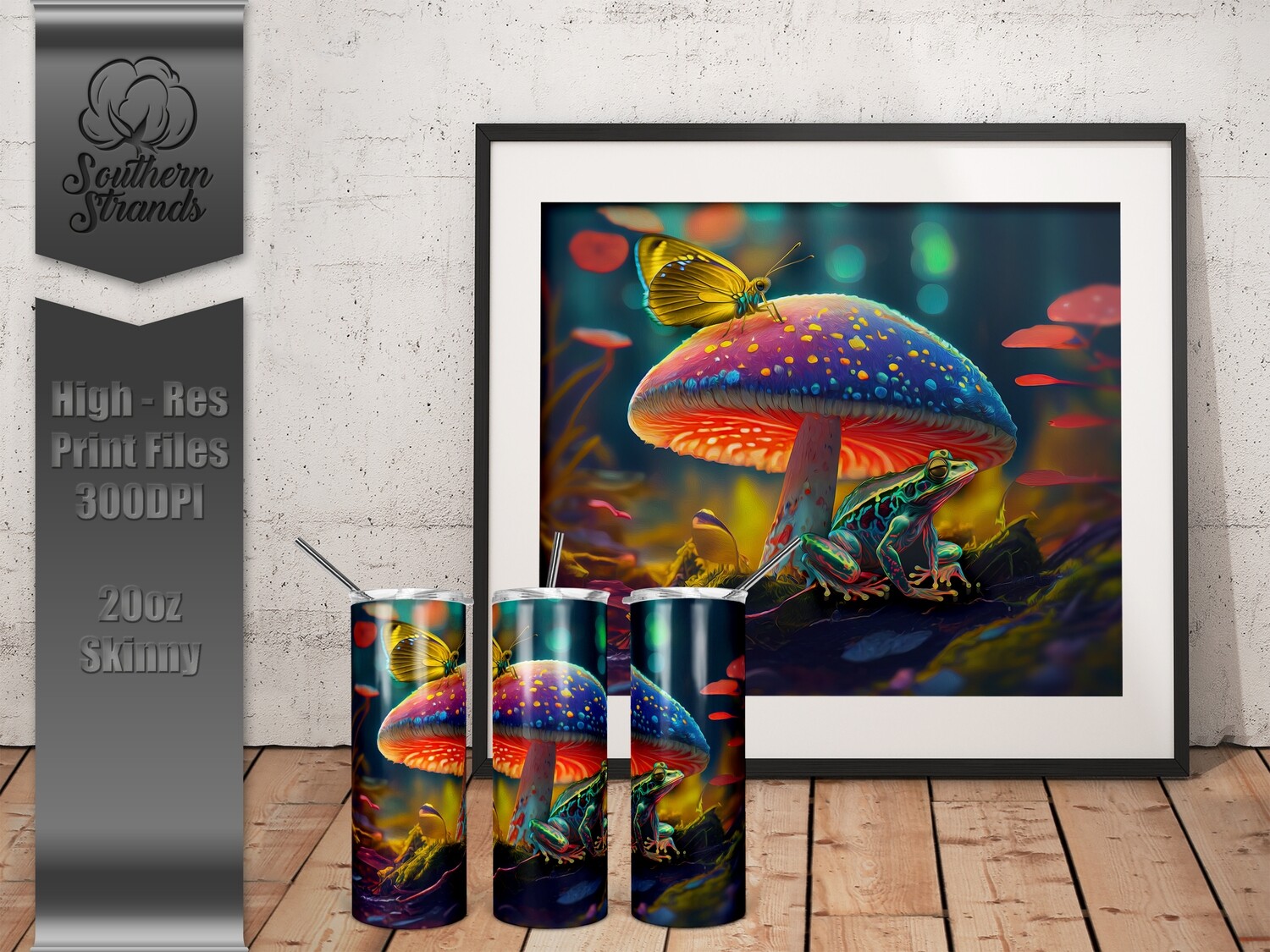 Neon Forest Finds - Tumbler 20oz |  DIGITAL DESIGN
