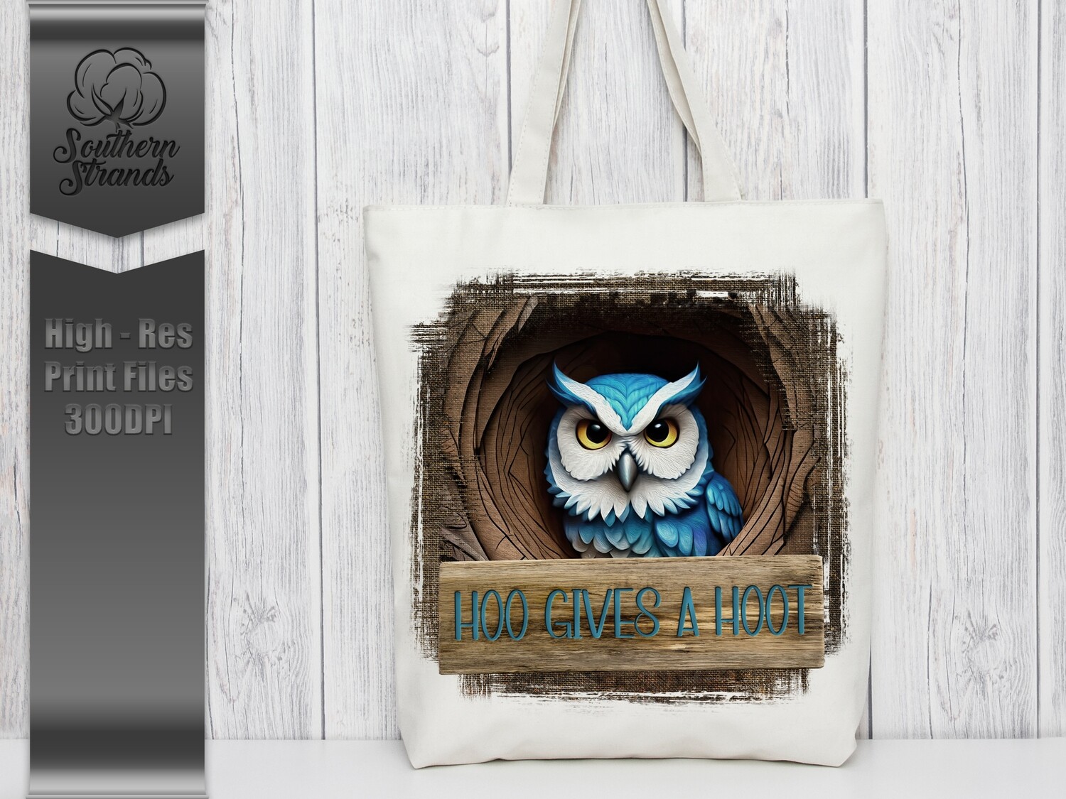 HOO gives a HOOT - Text Board on Bottom |  DIGITAL DESIGN
