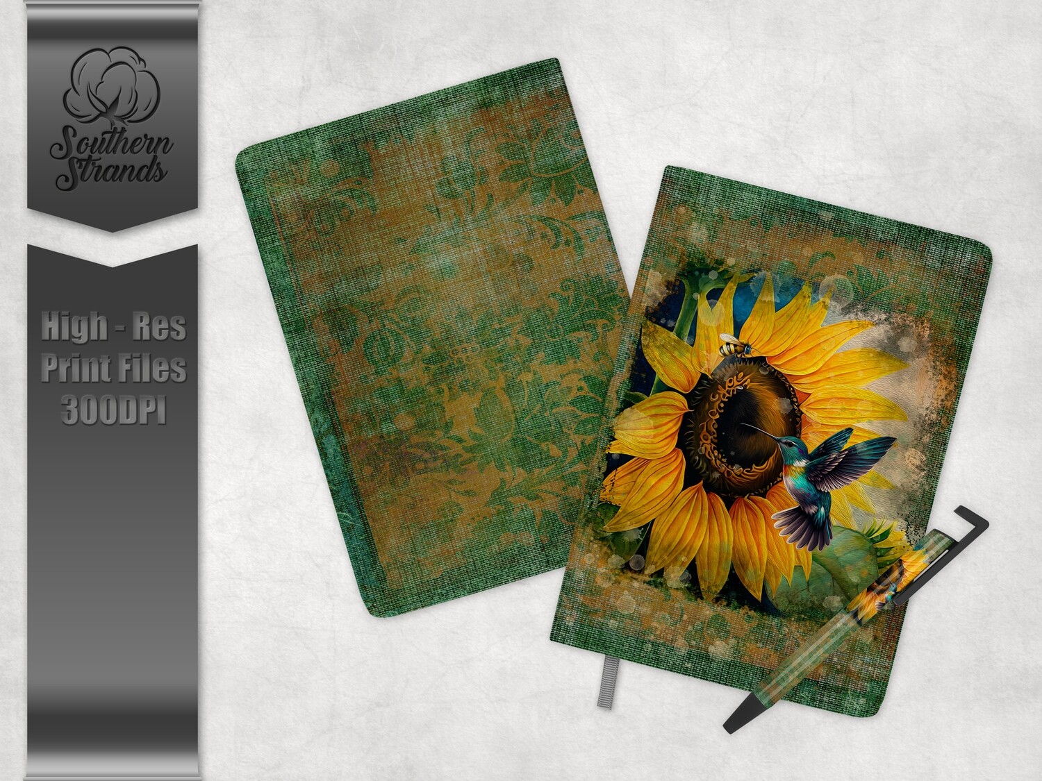 Pollination Situation - Journal, Pen and Bookmark Set | 3 Sizes |  DIGITAL DESIGN