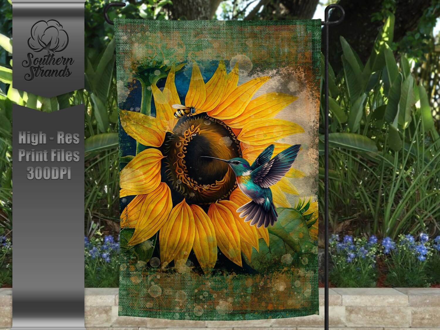 Pollination Situation Garden Flag - NO TEXT |  DIGITAL DESIGN