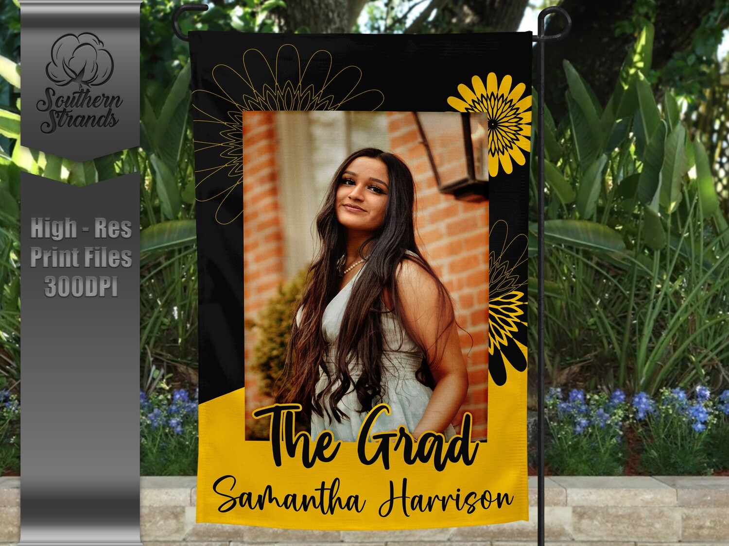 The Grad Garden Flag - Flowers |  DIGITAL DESIGN