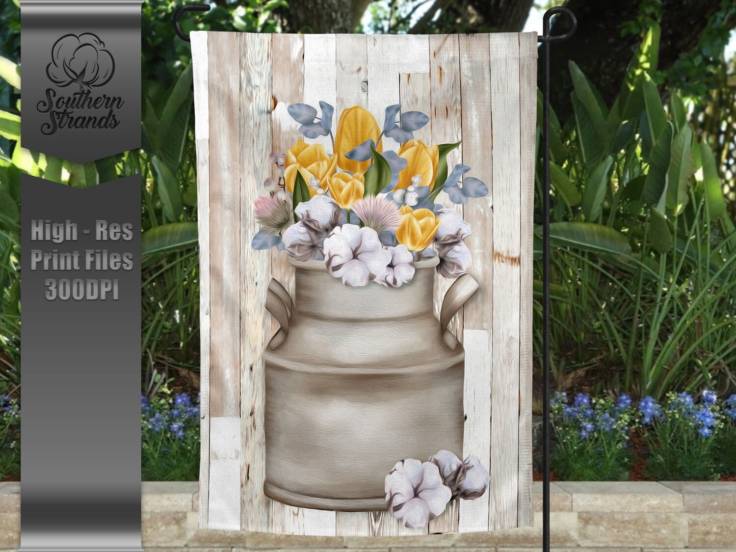Easter Lilly Garden Flag - NEW 12x18 | DIGITAL DESIGN