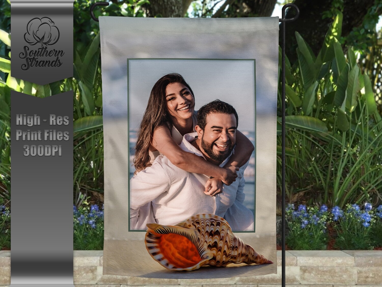 Beach Photo Flag 4 - 12x18 - NO TEXT | DIGITAL DESIGN
