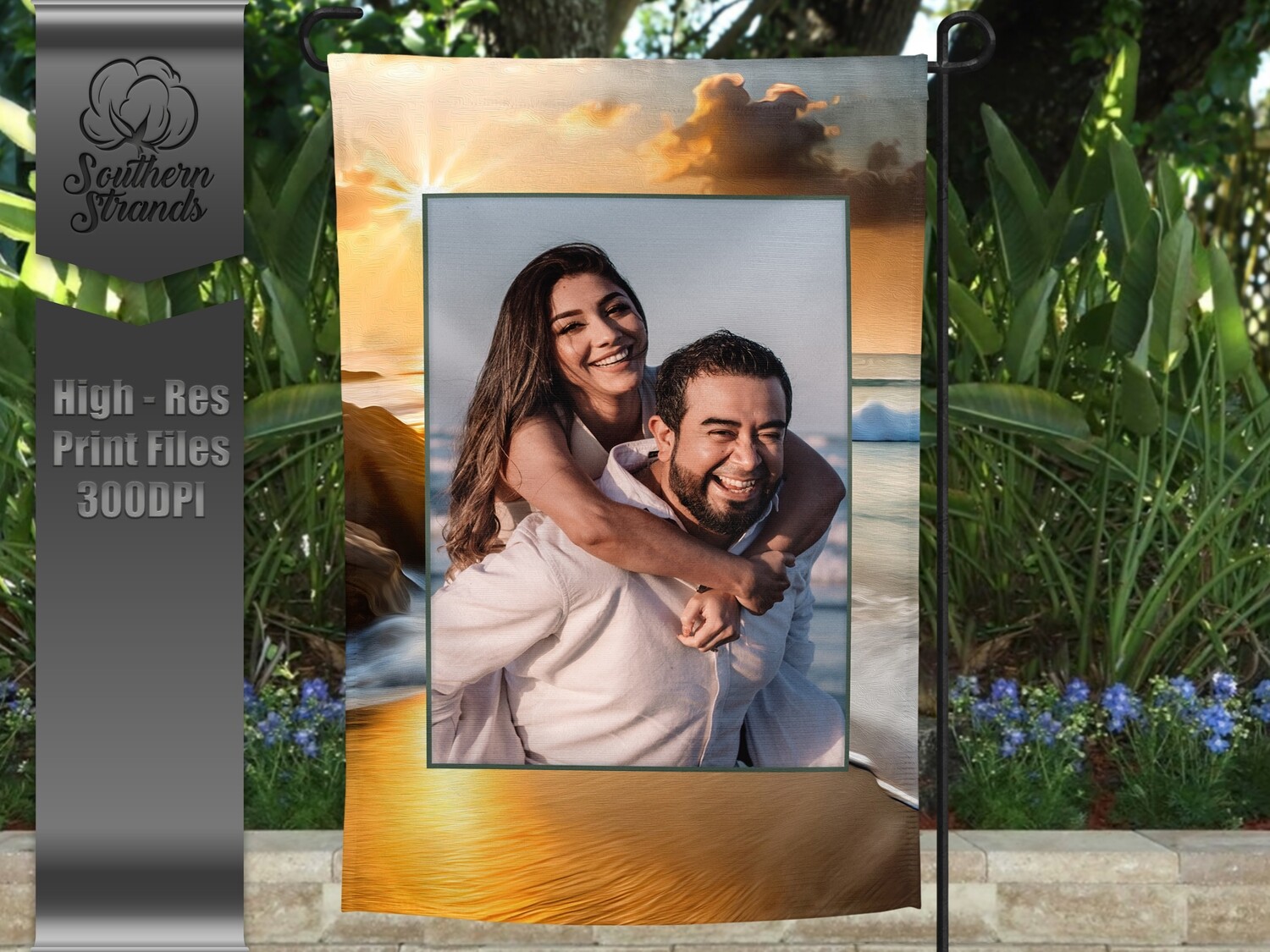 Beach Photo Flag 1 - 12x18 - NO TEXT | DIGITAL DESIGN