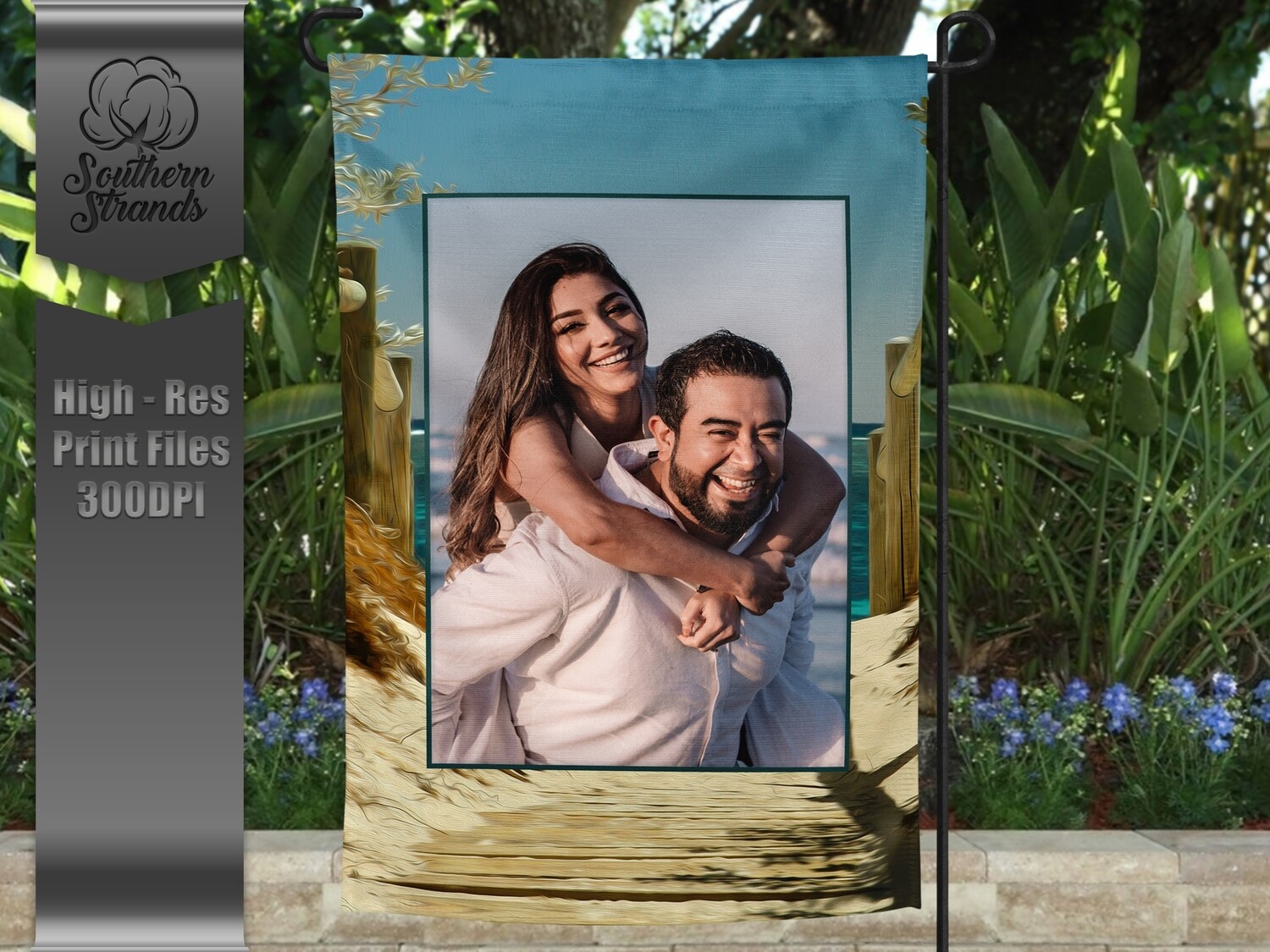Beach Photo Flag 3 - 12x18 - NO TEXT | DIGITAL DESIGN