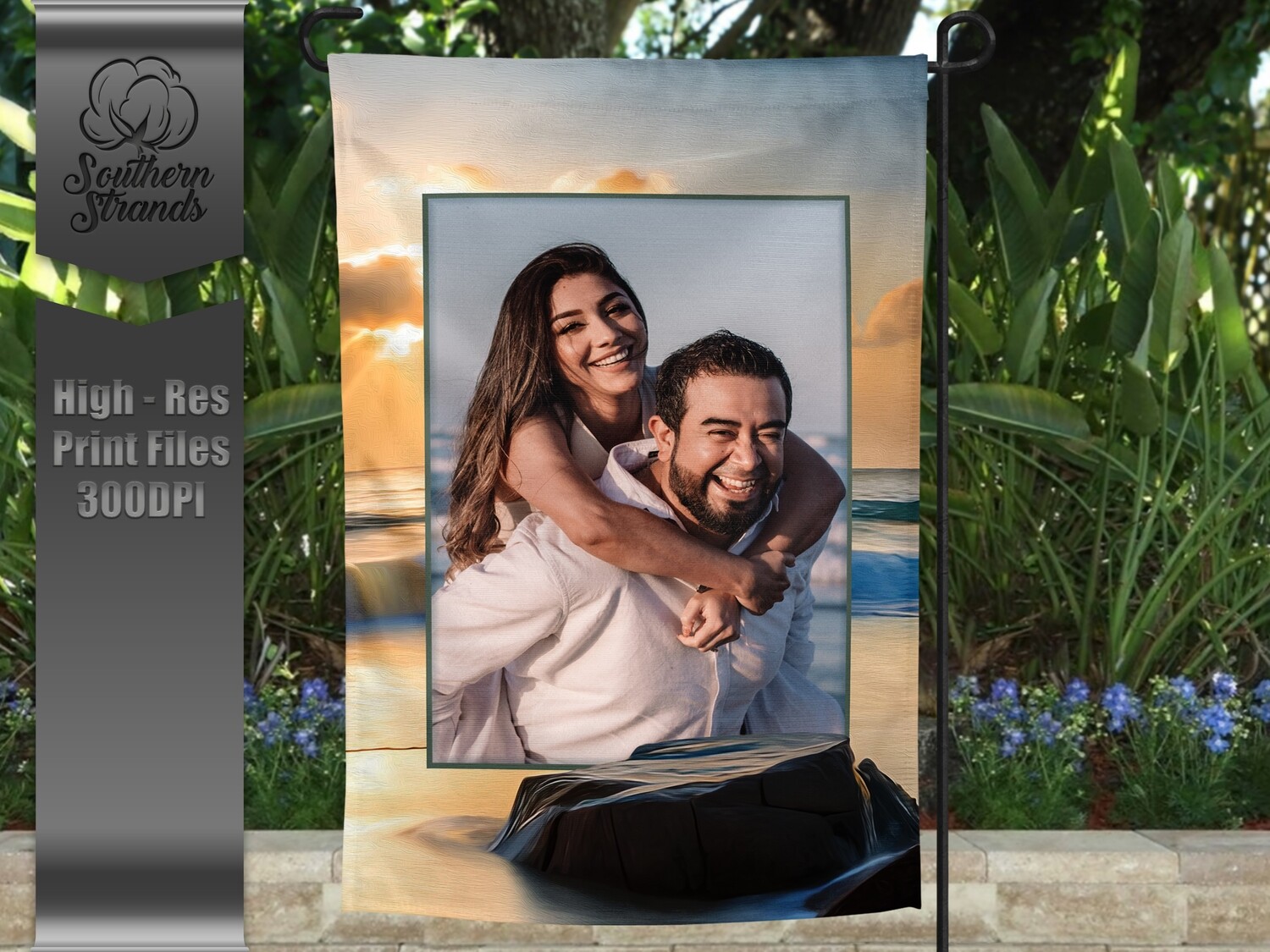 Beach Photo Flag 2 - 12x18 - NO TEXT | DIGITAL DESIGN