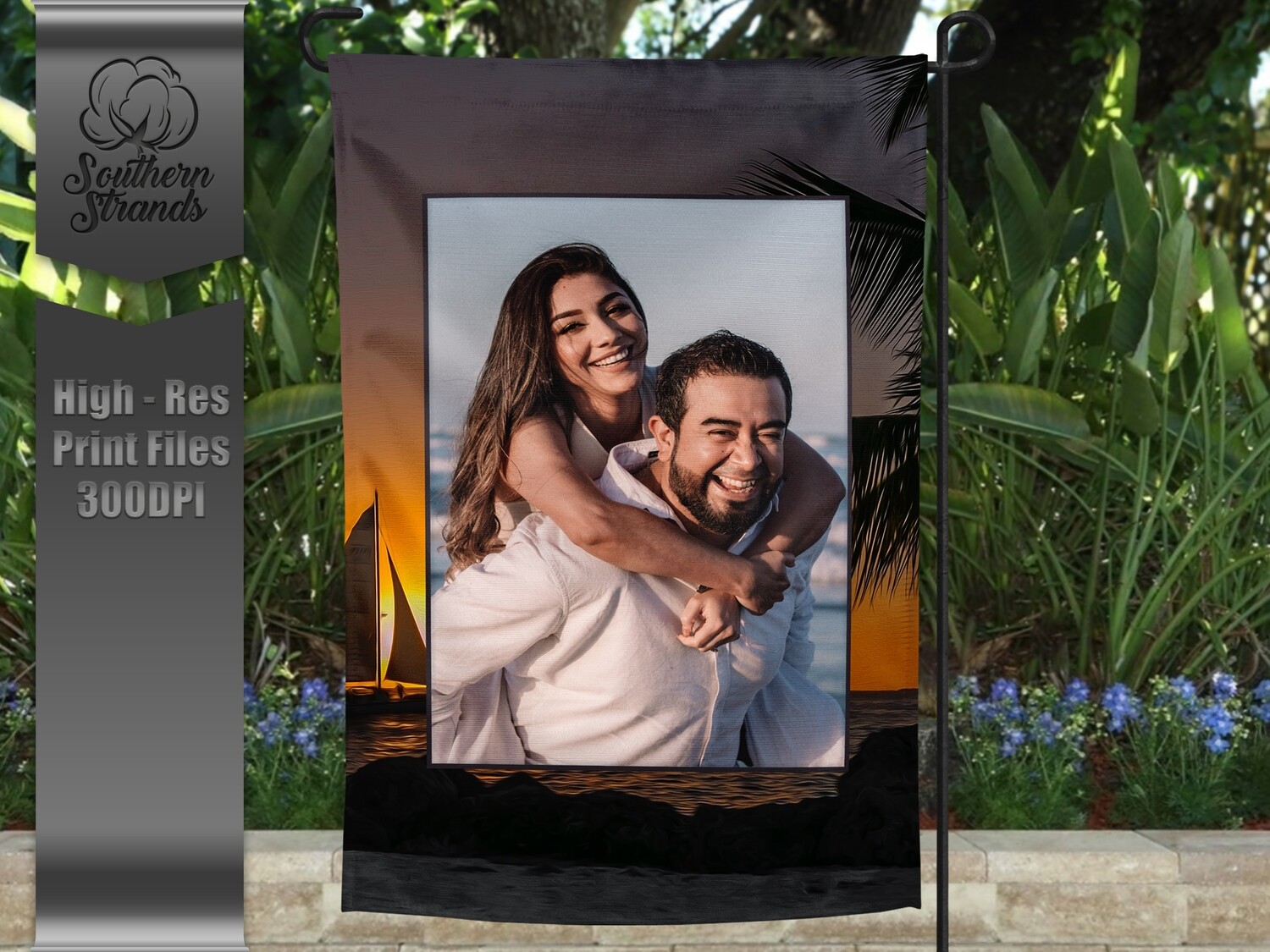 Beach Photo Flag 5 - 12x18 - NO TEXT | DIGITAL DESIGN