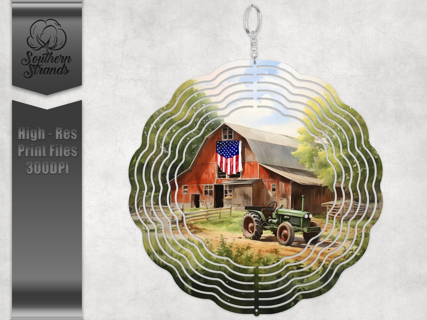 On The Farm - Watercolor - Wind Spinner | DIGITAL DESIGN