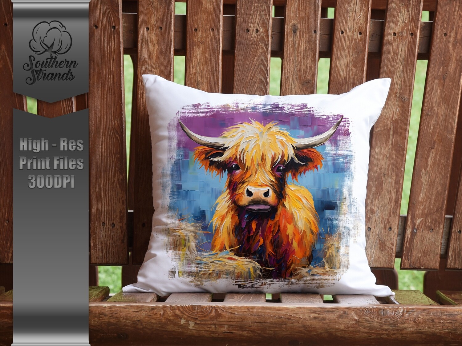 3D Painted Highland Cow |  DIGITAL DESIGN