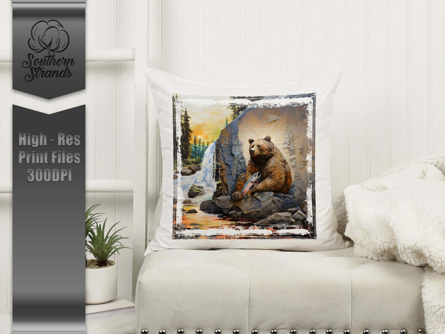 3D Painted Alaskan Bear |  DIGITAL DESIGN