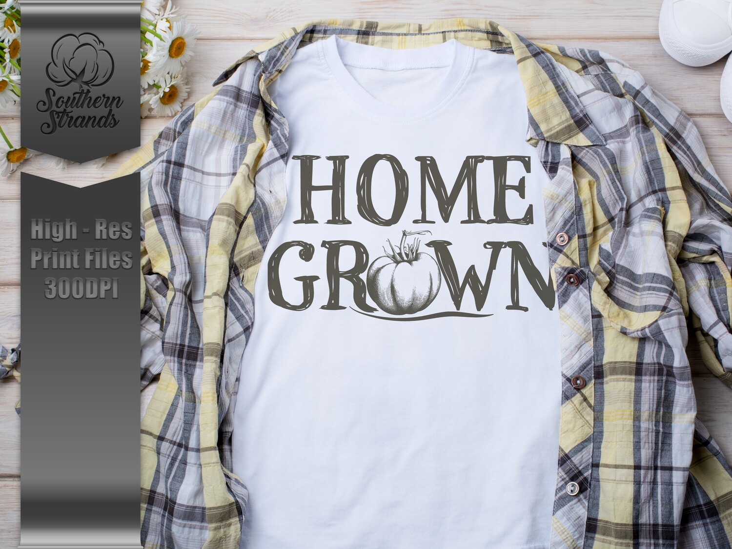 Home Grown - Tomato - Black - Easy To Change Colors |  DIGITAL DESIGN