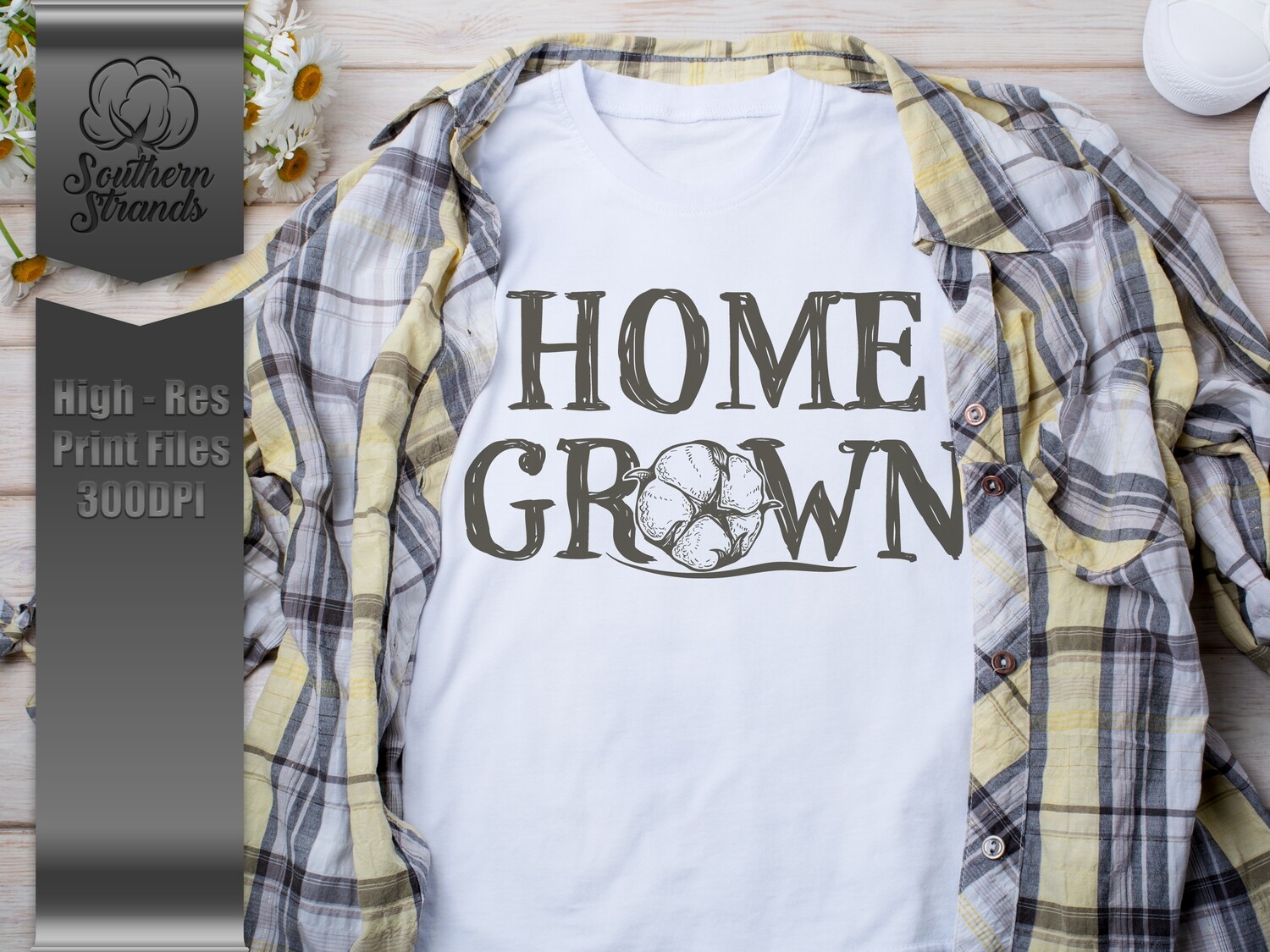 Home Grown - Cotton - Black - Easy To Change Colors |  DIGITAL DESIGN