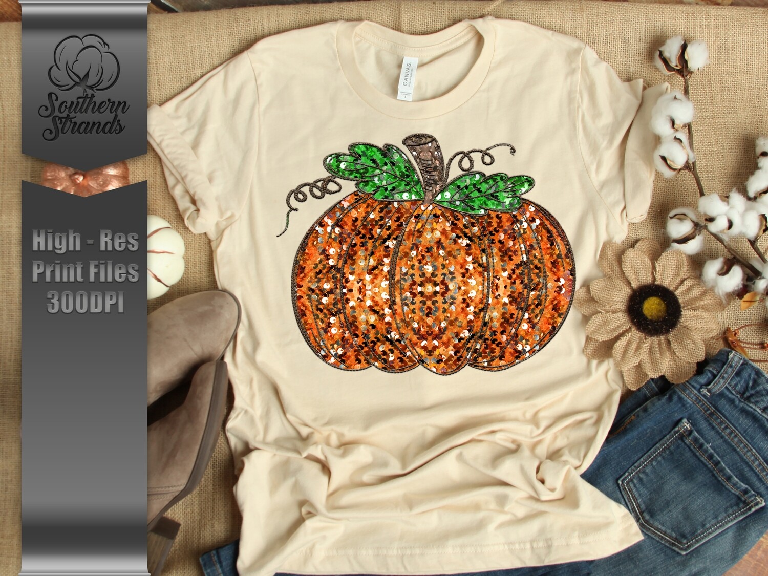 Sequins and Stitches Pumpkins | DIGITAL DESIGN