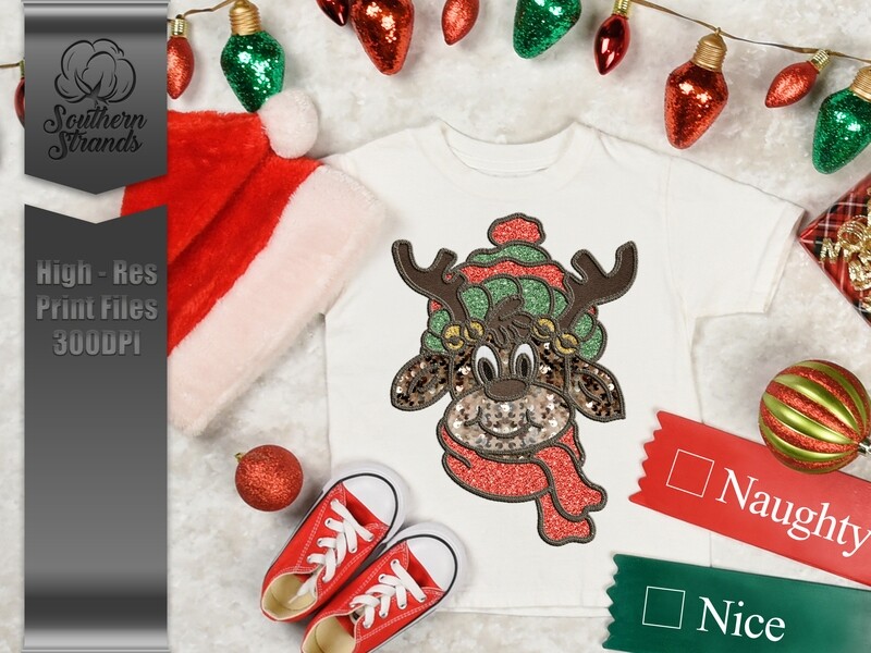 Sequins and Stitches - Boyish Reindeer  | DIGITAL DESIGN