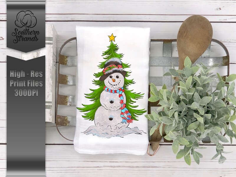 Painted Christmas Snowman | DIGITAL DESIGN