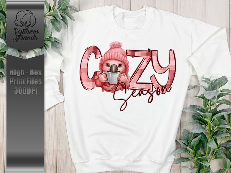 Cozy Season Flamingo | DIGITAL DESIGN