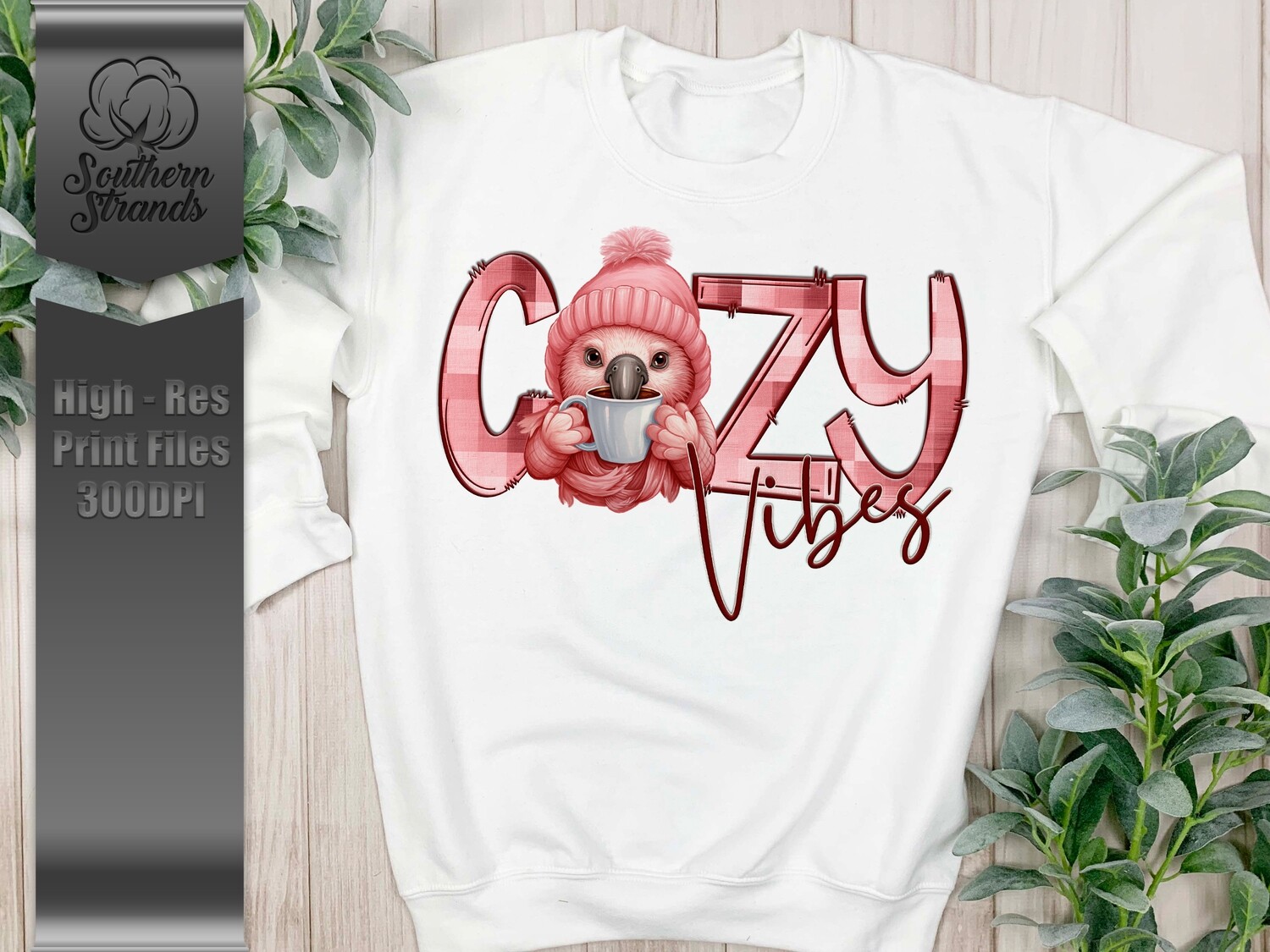 Cozy Vibes Flamingo | DIGITAL DESIGN