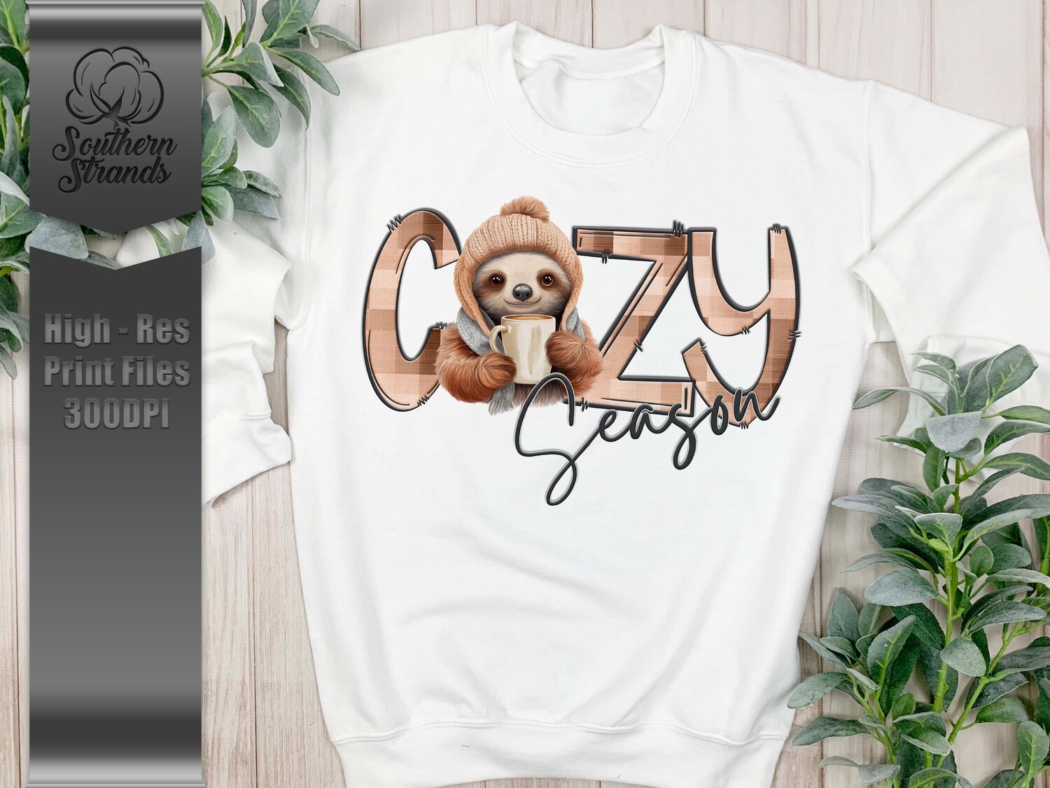 Cozy Season Sloth | DIGITAL DESIGN