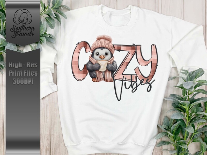 Cozy Vibes Penguin | DIGITAL DESIGN