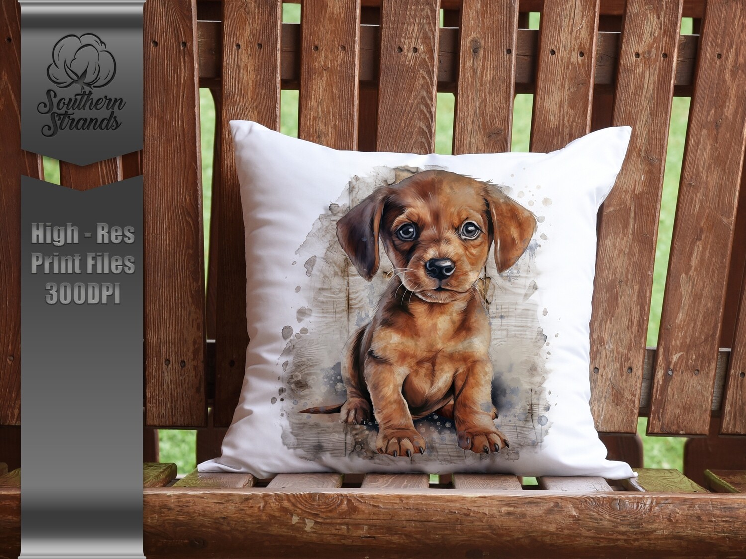 Watercolor Puppy - Dachshund | DIGITAL DESIGN