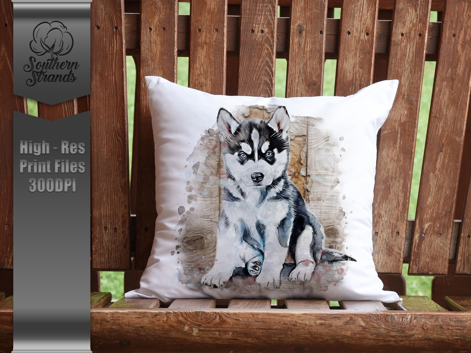 Watercolor Puppy - Husky | DIGITAL DESIGN