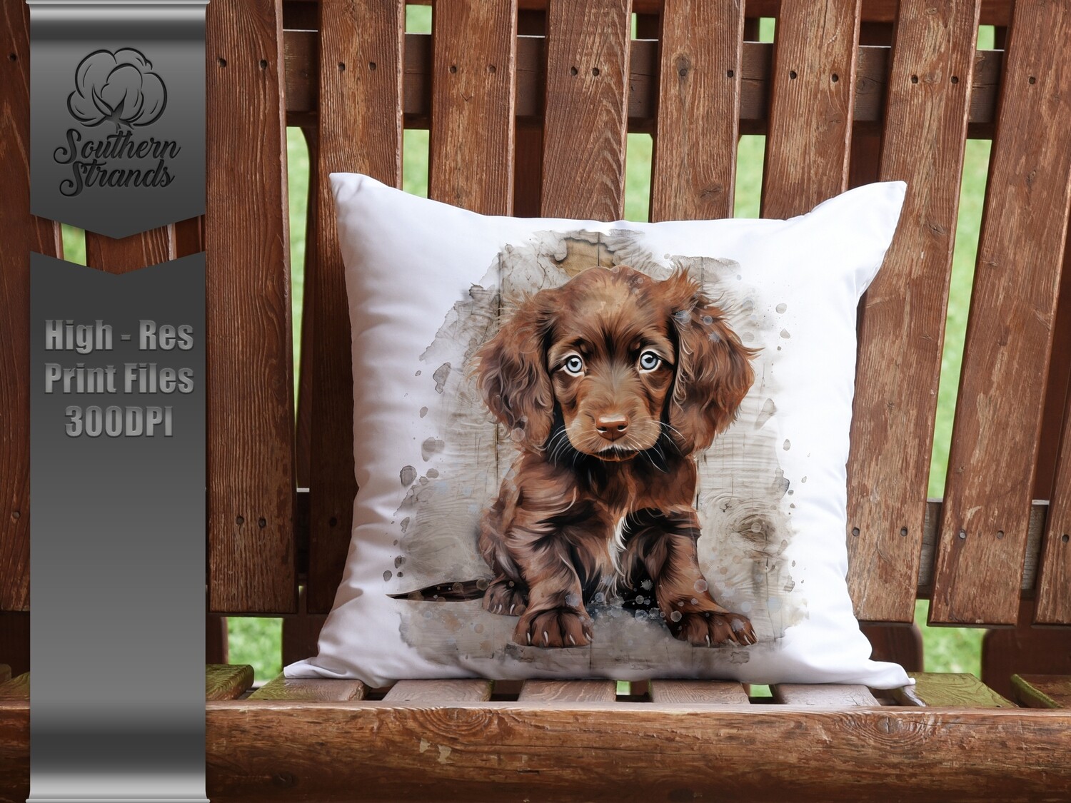 Watercolor Puppy - Boykin Spaniel | DIGITAL DESIGN