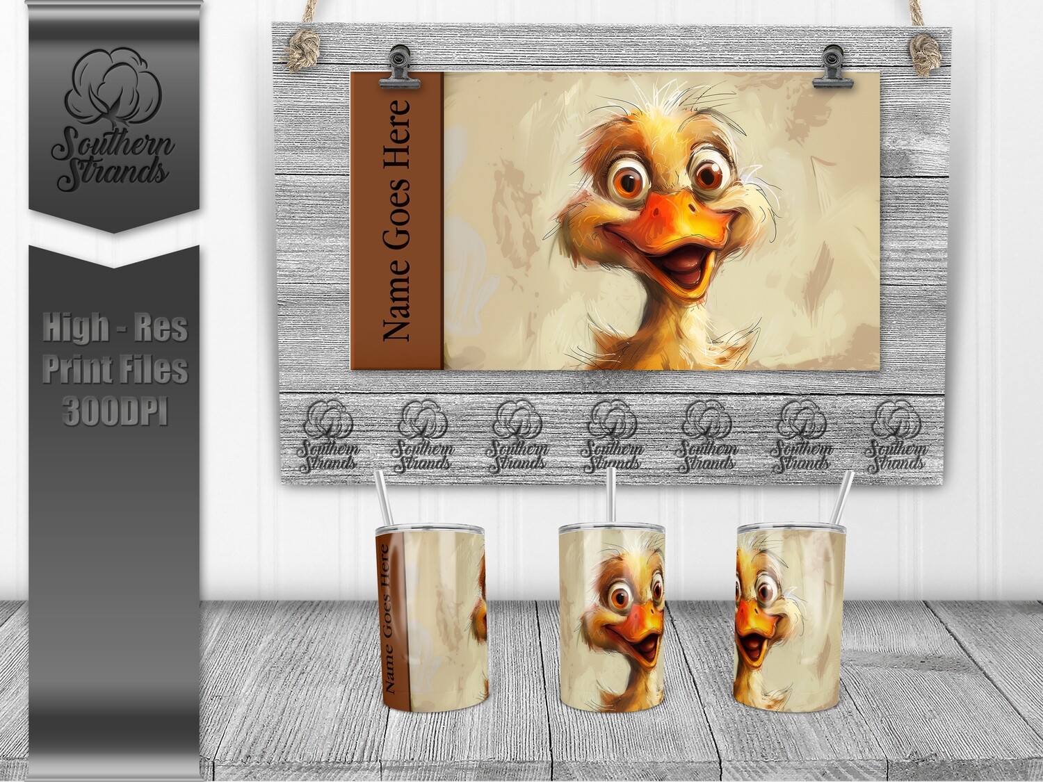 Funny Farm - Duck 12oz Kids Sippy | SEAMLESS |  DIGITAL DESIGN