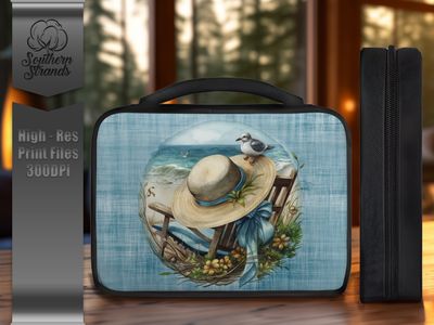 A Day at the Beach - Blue - Bible Cover - Horizontal and Vertical | DIGITAL DESIGN
