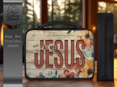 Y&#39;all Need Jesus - Bible Cover - Horizontal and Vertical | DIGITAL DESIGN